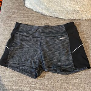 Workout shorts, spandex